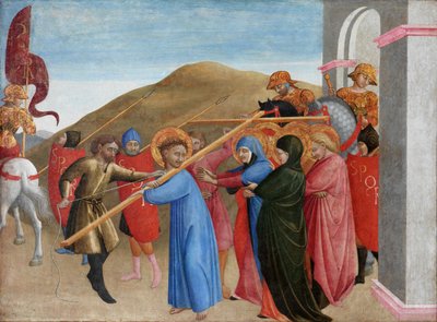 カルバリーへの行列、1437-1444（パネル上のテンペラ） 作： Sassetta c.1392 1450 Sassetta c.1392 1450